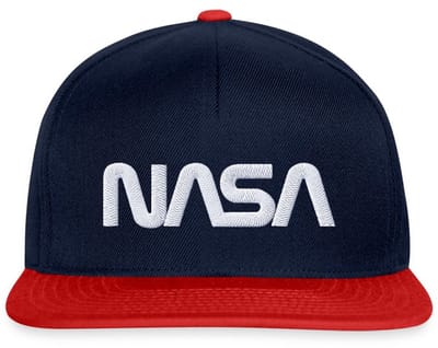 NASA Logo Wit Borduurwerk Snapback cap