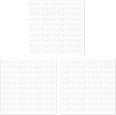 300 Stuks Dubbelzijdige Lijmplakpunten, Sterke Hechting Translucente Plakdots voor Plastic, Glas, Metaal en Hout (10mm Diameter)