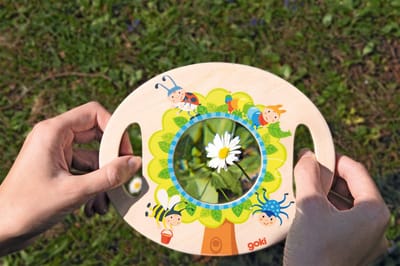 GOKI Insectenloep XL - Met Handvaten - 18X15X1Cm - Op Ontdekking - 2 Jaar