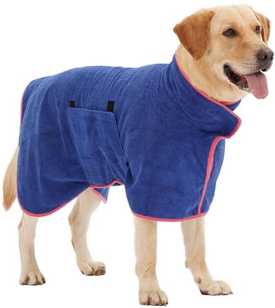 Stunq® Superzachte Microvezel Hondenbadjas - Ultieme Absorptie en Snelle Droging voor Huisdieren