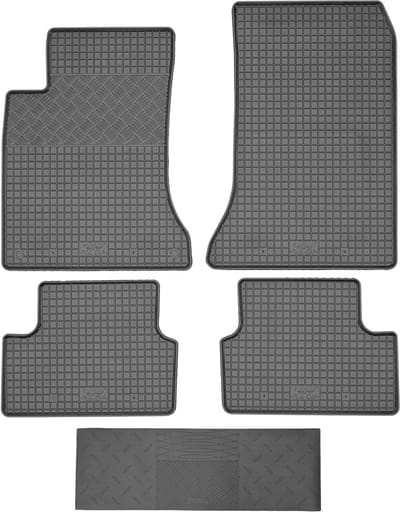 Max-Dywanik RIGUM Serie - Rubber Automatten Set - Mercedes A-Klasse W176 Hatchback - 2013-2018 - Zwart