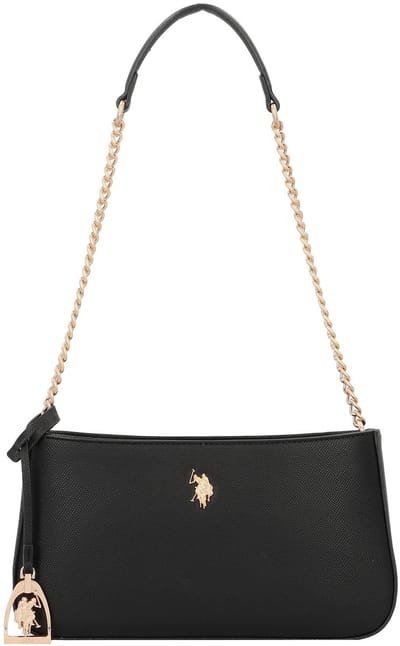 U.S. POLO ASSN. Schoudertas Jones Hobo Bag Black Zwart