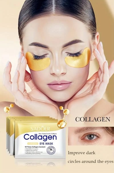 Crystal Collagen Gold Powder Eye Mask / Collageen oogmasker / Hydrogel 24K goud / 8 stuks = 4 paar