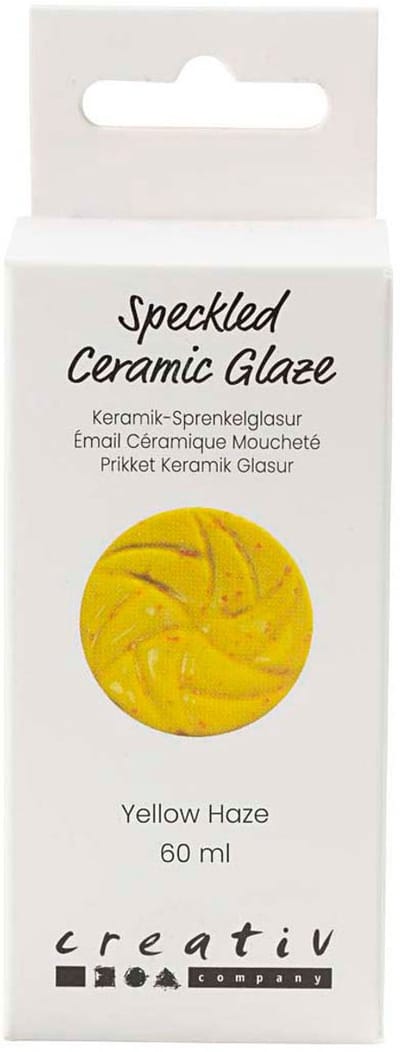 Creativ Company - Speckled Ceramic Glaze 999-1060 C Opaque Yellow Haze - 60ml