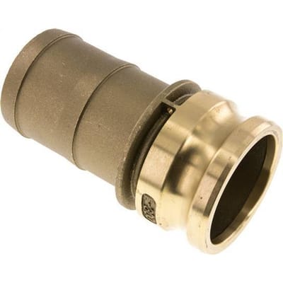 Camlock DN 75 (3'') Koppeling Messing met slangpilaar (75 mm) Type E MIL-C-27487