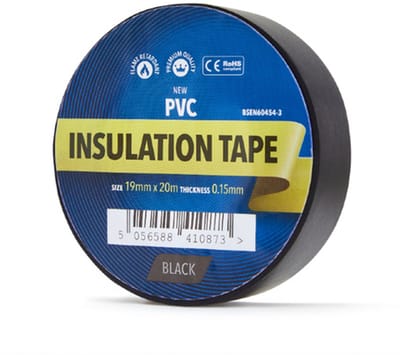 YellowBand Premium PVC Isolatietape 19mm x 20m Zwart