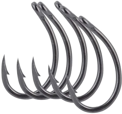 Dailygoods- Vishaken 30 Stuks - Koolstofstalen Haken - Sterke/duurzame Constructie - Gesloten Ooggat - Scherpe Haakpunt - Vissersuitrusting - Haak