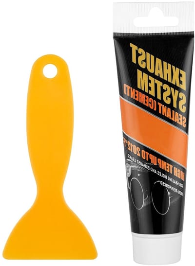 Uitlaatkit met hittebestendige pasta 150 g voor dempers en montage, ideaal voor voertuigen en motoren