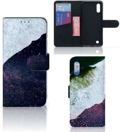 Samsung Galaxy M10 Book Case Sea in Space