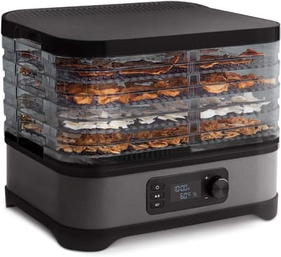 DnA® Voedseldroger - Dehydrator - Droogoven - Voedseldrogers - Zwart - 25cm x 32cm x 21cm