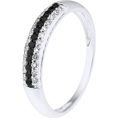 Alliance Black en White Diamonds 0.260 Cts White Gold
