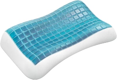 Neksteunkussen - Verkoelend Gelkussen - Beter Slapen - Gepatenteerd Gelmateriaal - 66x40x11 cm - Wit