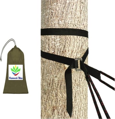 Deluxe Cinch Boomriemen voor Hangmat - Extra Lang en Verstelbaar - 254 cm - Polypropyleen - Veilig tot 182 kg - Compacte Reistas - Voor Camping, Wandelen en Reizen