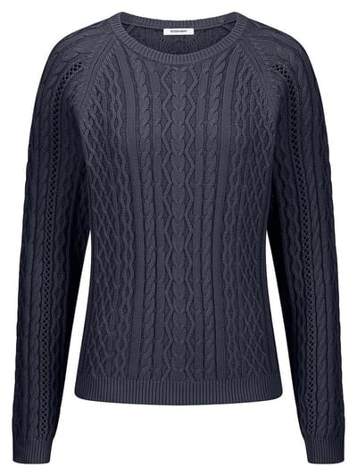 Trui ronde hals Van Peter Hahn blauw