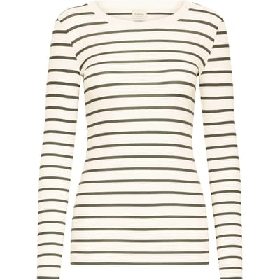Dames-T-shirt met lange mouwen fransa Hizamond Stripe 33