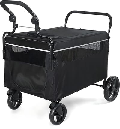 Hondenkinderwagen - 2-in-1 stroller en wagon, inklapbaar, all-terrain, 50 kg