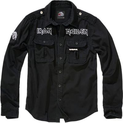 Iron Maiden Longsleeve - Vintage Shirt Eddie - M tot 4XL - voor Mannen - zwart