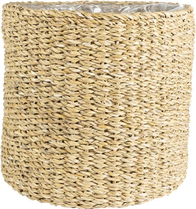 Ter Steege Plantenmand Zeegras Naturel-Beige D 30 cm H 27 cm Opening 26 cm