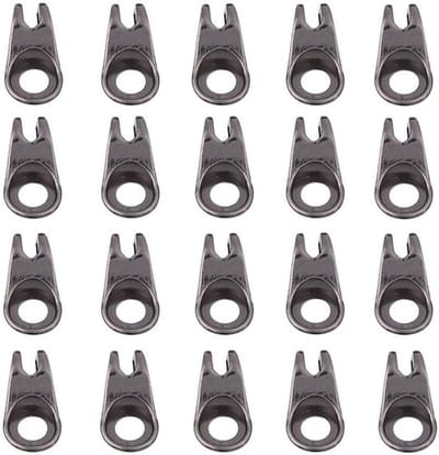 Dailygoods- Vetersluiting - 20 Stuks - Hoogwaardige Legering - Voor Wandelschoenen - Voor Klimgereedschap - Duurzaam - Geschikt voor DIY - Veters