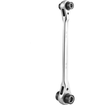 821mm 8-in-1 Multifunctionele Ratel Sleutel 72 Tanden 12 Tanden Dop Sleutel Dubbelkoppig Auto white