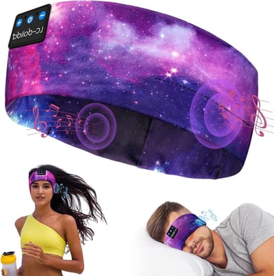 Bluetooth 5.4 Slaaphoofdtelefoon met Hoofdband - Slaapmasker - Sporthoofdtelefoon - Muziek - Slapen - Hoofdband voor Sport - Training - Joggen - Yoga - Reizen