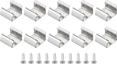 40 Stuks LED Strip Licht Clips - Waterdichte Montagebeugels voor 9.5-12mm Neon RGB Kabels, Inclusief Schroeven en Plastic Klemmen voor Betrouwbare Bevestiging