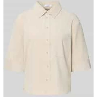 Relaxed fit overhemdblouse met borstzak, model 'Faisa'
