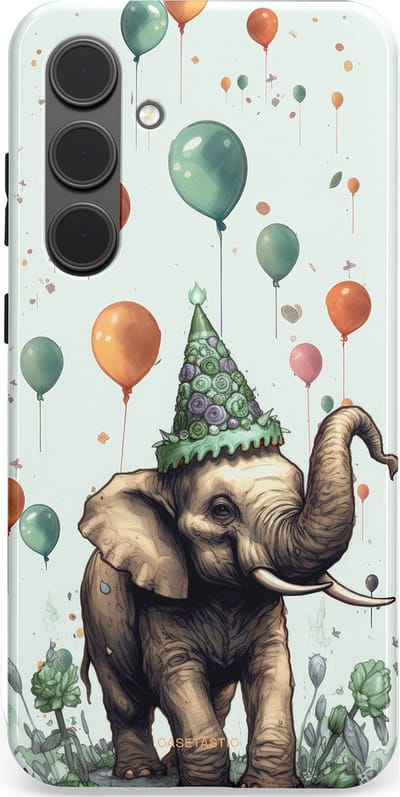 Casetastic Hoesje Geschikt voor Samsung S24 Plus - Stijlvolle Beschermende Duo-layer Case - Ballolifant