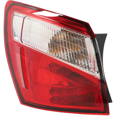 Feu arrière étanche antichoc LED Aile extérieure Feu arrière Lampe pour Qashqai 2010 à 2014 Gauche: 26555 BR00A gray