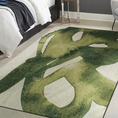 Binnen & Buiten Vloerkleed - 80 x 150 cm - Lola&Moi Swing Sand Forest - Laagpolig Tapijt - Gerecycled PET - Made in Belgium - Circulair