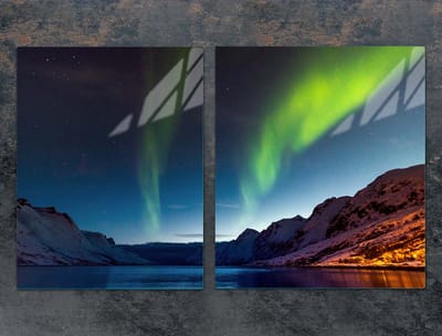 TMK ArtDeko Zorza - Glazen Beschermplaat - 85x52 cm - Inductie/Gas - Hartglas