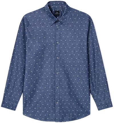 Armani Exchange Xm001716_af17528 Overhemd Met Lange Mouwen Blauw S Man