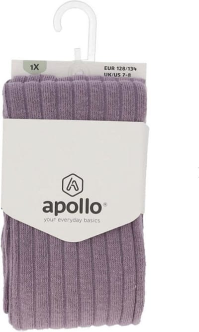 Apollo - Maillot - Paars - Rib - Patroon - Maat 140/146