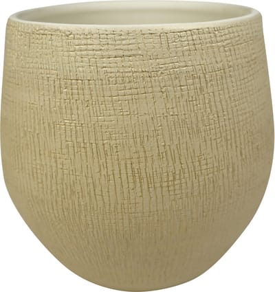 Ter Steege Plantenpot - moderne look - beige - 31 x 28 cm - bloempot