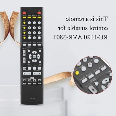 Universele Afstandsbediening voor Versterker - Geschikt voor RC 1120 en AVR 3801 - Zwart ABS Design