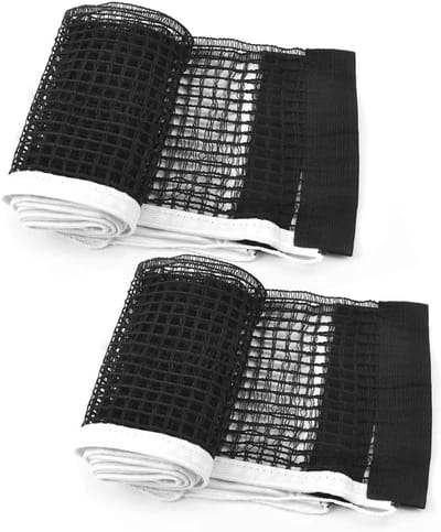 Pingpong Net - 2 Stuks - Tafeltennisnet - Polyester - Vervangend tafeltennisnet - Draagbaar - Universeel - Tafeltennis vervangend net - 180 cm*15 cm - Zwart