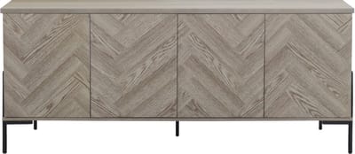 Charlene-Dressoir - 4-deuren - Natuur Visgraat