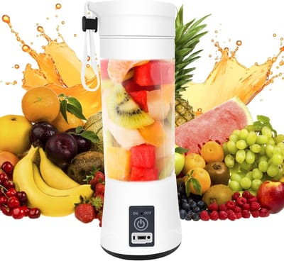 Draagbare Blender 380ML, mixer voor smoothies, krachtige oplaadbare Smoothie-mixer met 6 messen, mini blender voor keuken, kantoor, sportschool