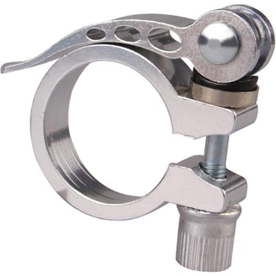 28.6/31.8/34.9mm Fiets Snelspanner Zadelpen Zadelbuis Klem Fietgereedschap 28.6mm zilver