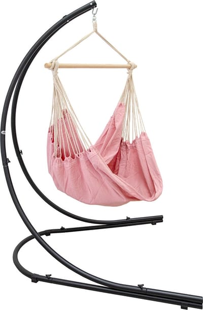 XL Hangstoel met Standard - 185x130cm Hangfauteuil met 210 cm Metalen Frame voor Binnen en Buiten
