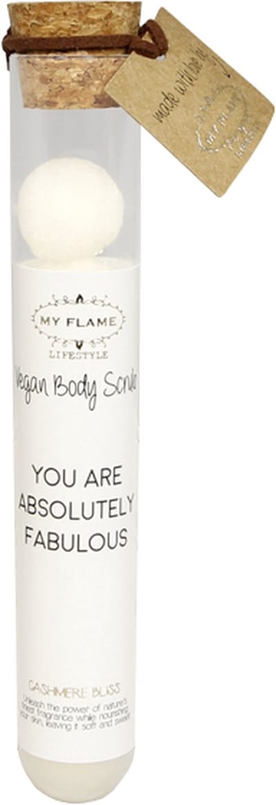 MY FLAME - Vegan Body Scrub balls - You are absolutely fabulous - Geur: Cashmere bliss - 7 scrub balls