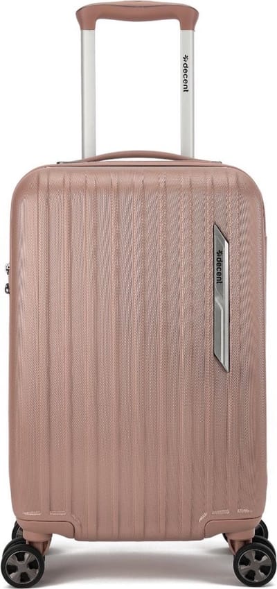 Decent PARADISO Handbagage koffer 55x35x20 cm- Handbagage trolley 35 liter- Lichtgewicht koffer - Reiskoffer - Veilig TSA Cijferslot – Spinner handbagage 55 cm - Zalm roze