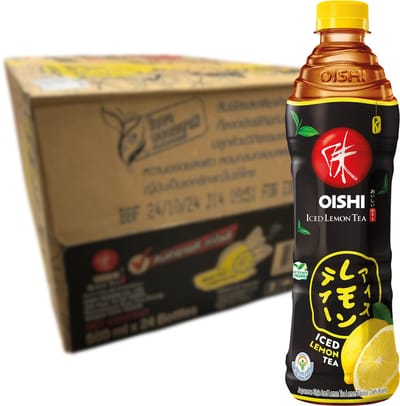 Oishi Zwarte Thee Citroen 24X500 ml