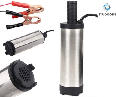 T.R Goods. RVS Hevelpomp Mini 12V - vloeistofpomp - Olie - Brandstof - Water 12L / minuut