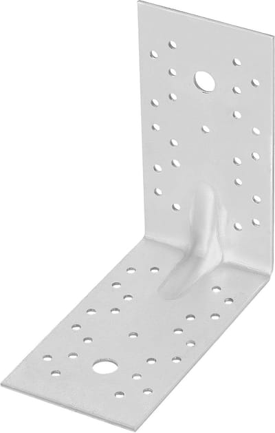 Hoekverbinder - Versterkingshoek - Houtconstructies Verstevigen - Verzinkt Staal - 150x150x80 mm - Zilver
