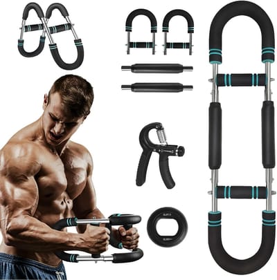 Verstelbaar Arm Trainer voor Voorarmen (35-45kg), U-vormig Borsttrainingsapparaat, Ideaal voor Spieropbouw en Thuisfitness