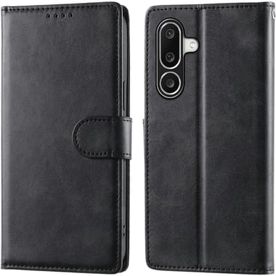 Mocaa Samsung Galaxy A27 Slim-Fit Boek Hoesje Zwart
