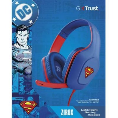 Trust GXT 415SM Zirox - Gaming Headset - Superman Editie - Bedraad - 50mm Drivers - Over-ear - Blauw/Rood