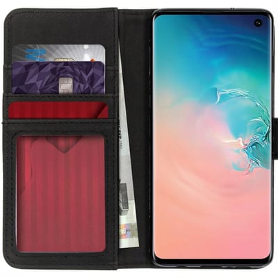 imoshion Hoesje - Geschikt voor Samsung Galaxy S10 - Luxe Bookcase - Zwart