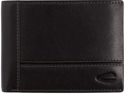 camel active Leren Portemonnee Tokyo Jeans Wallet Black Zwart